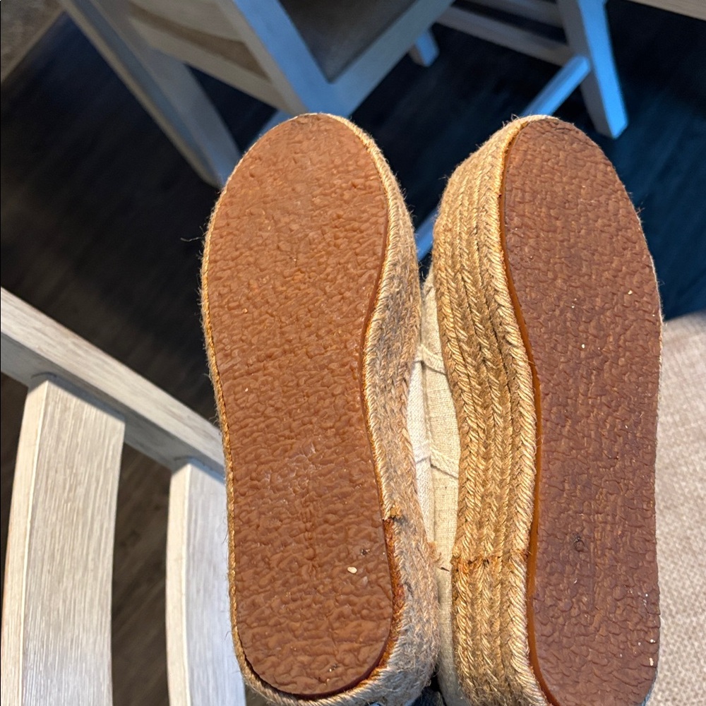 Superega platform linen espadrilles size 39 or 8.5US - Picture 8 of 8